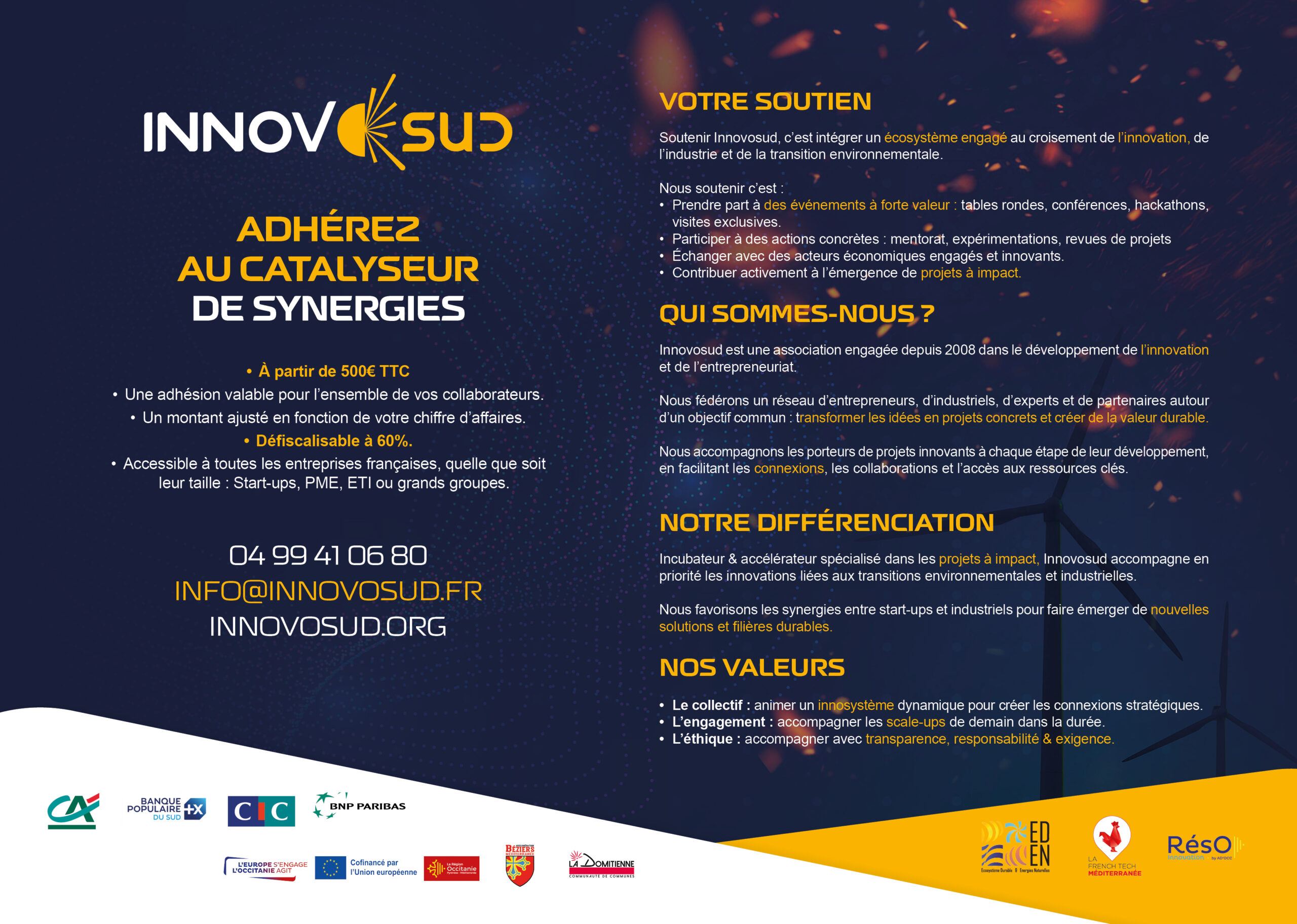 dépliant adhésion innovosud