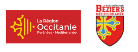 Logo Région Occitanie et Agglo Béziers Méditerranée