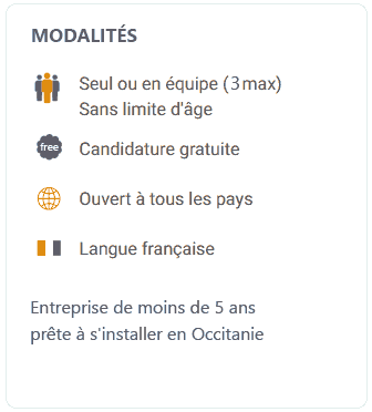 modalités de l'appel à projet SPARX