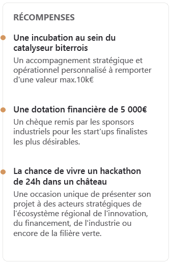 récompenses de l'appel à projet SPARX